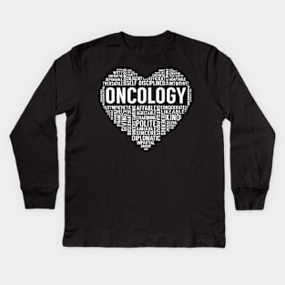 Oncology Heart Kids Long Sleeve T-Shirt